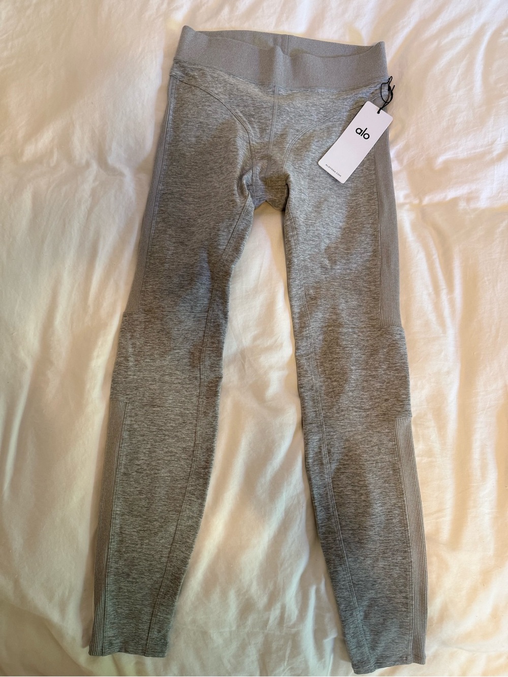 Alo Grey Seamless Performance Leggings